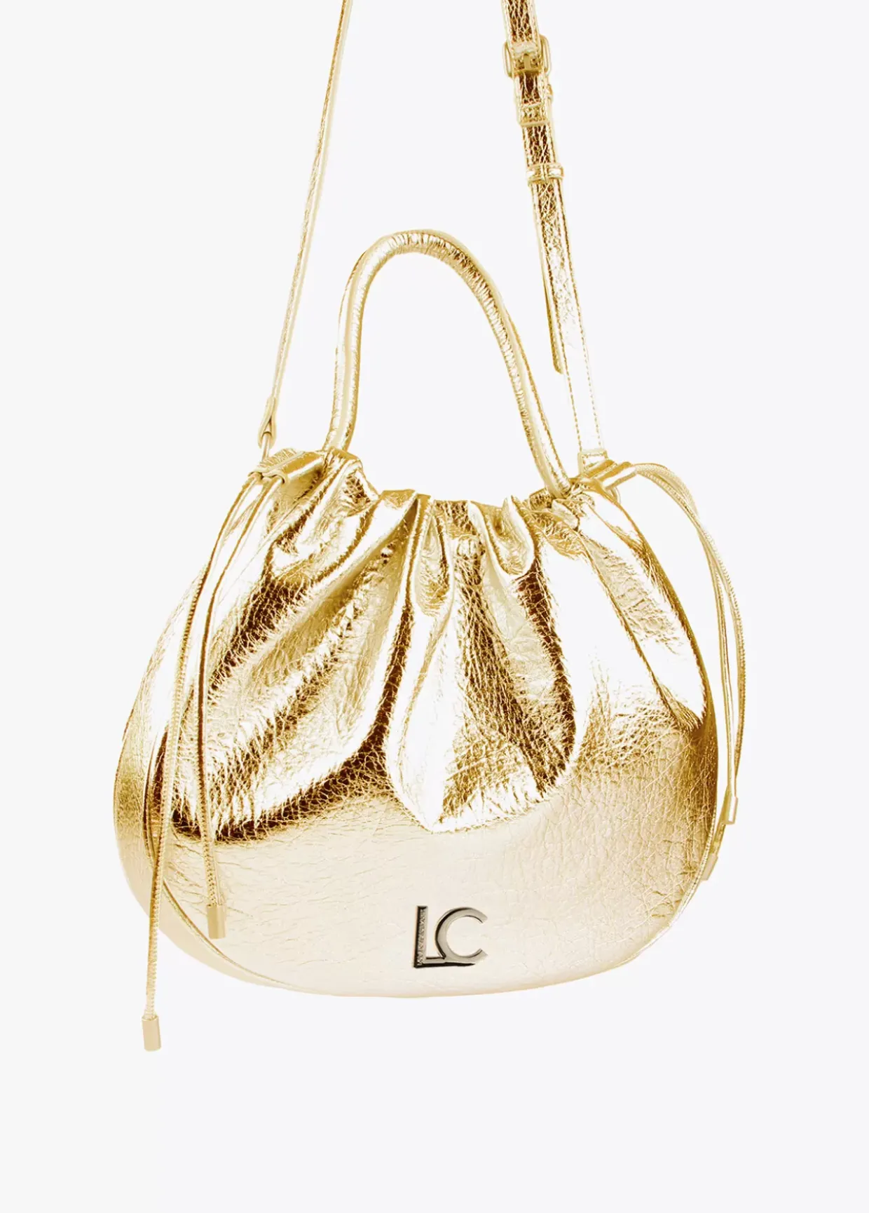 Bolso tipo shopper semicircular