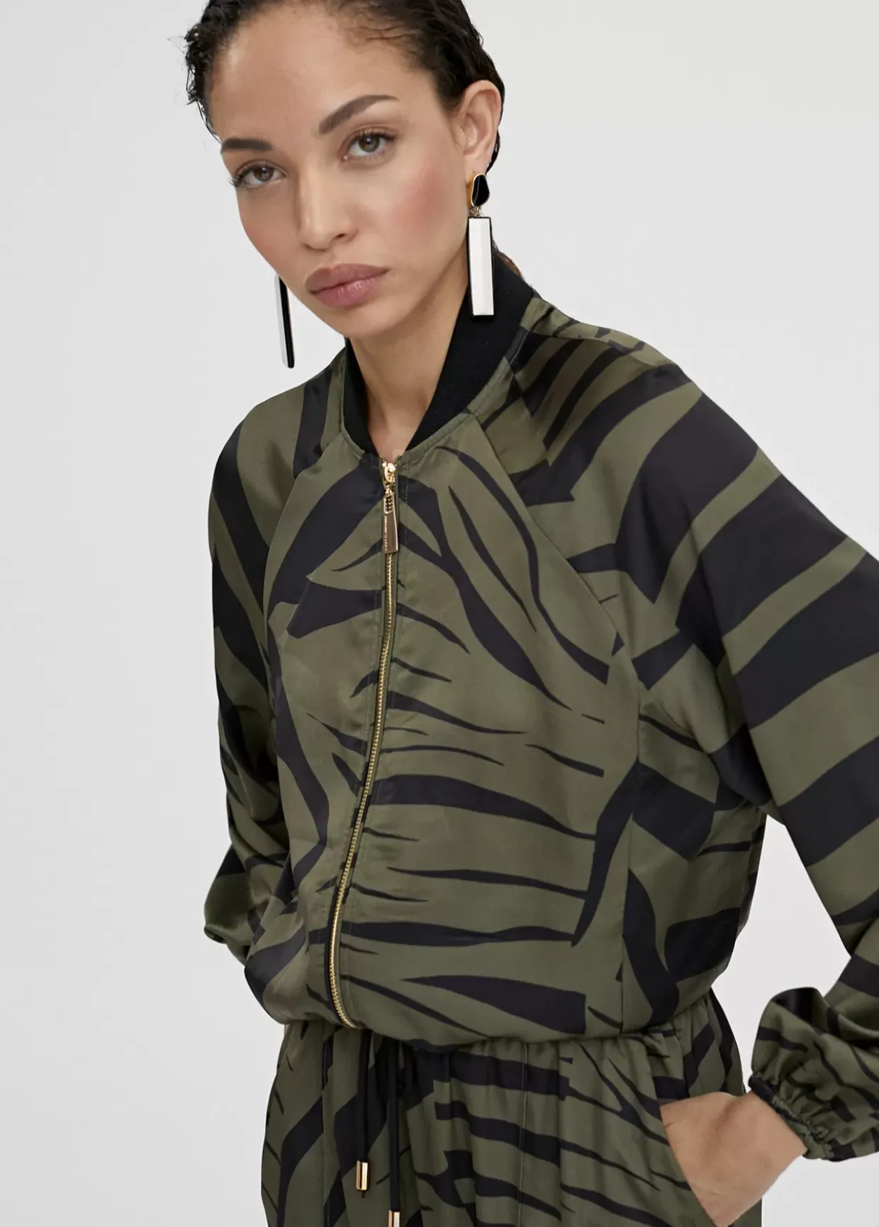Bomber estampado animal