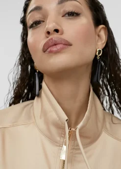 Bomber monocolor con bolsillos