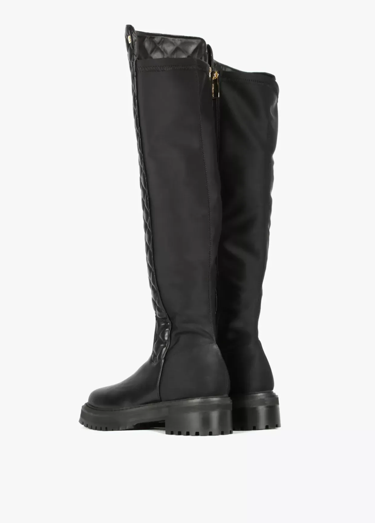 Bota de caña alta acolchada