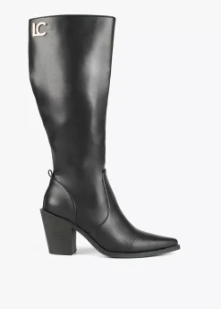 Bota estilo cowboy caña alta