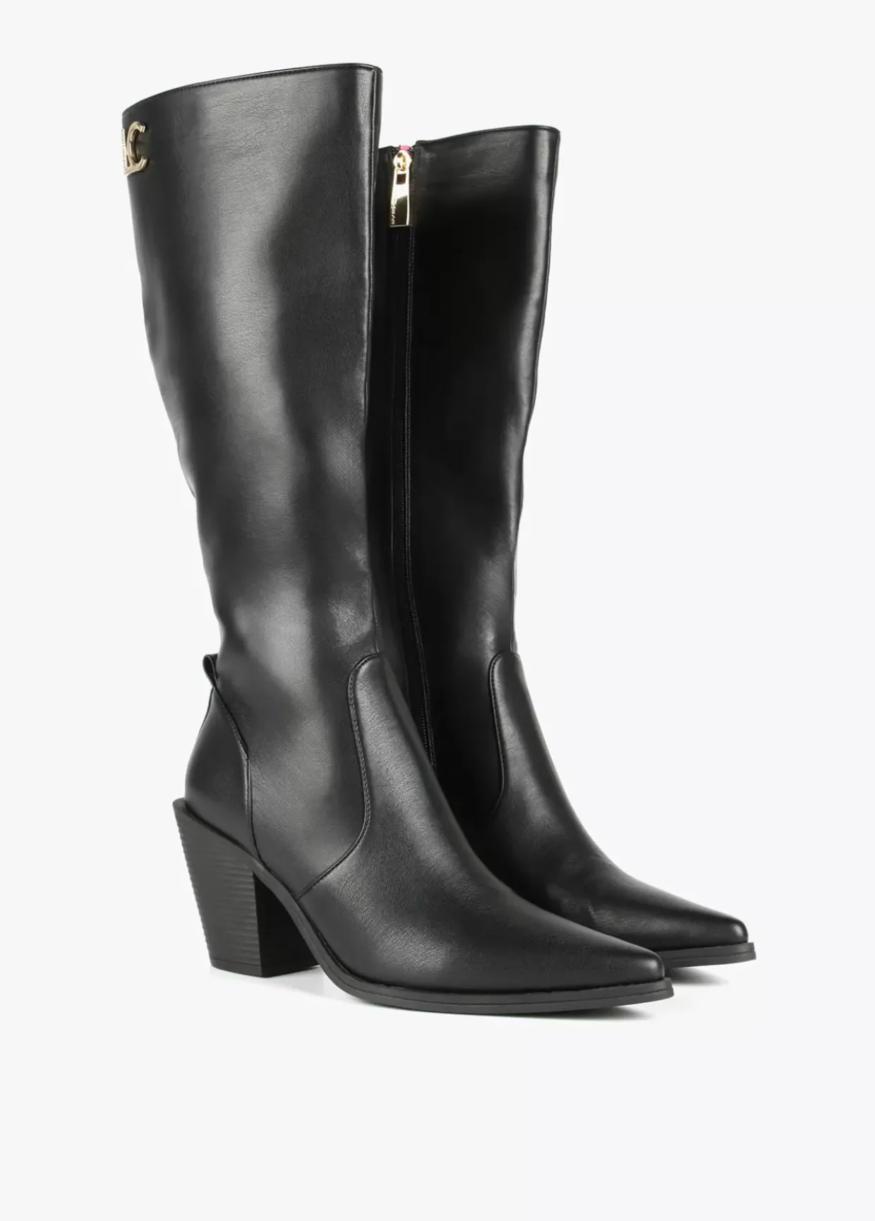 Bota estilo cowboy caña alta