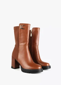 Botin media caña dos tejidos |  Calzado | Lola Casademunt