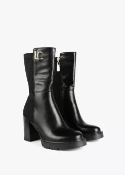 Botin media caña dos tejidos |  Calzado | Lola Casademunt