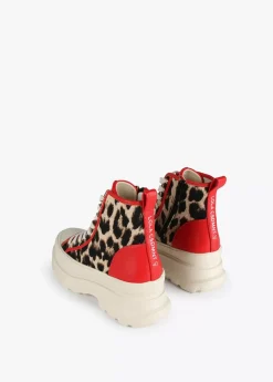 Botín plataforma estampado leopardo | Calzado | Lola Casademunt