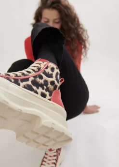 Botín plataforma estampado leopardo | Calzado | Lola Casademunt