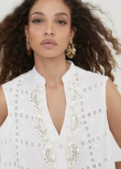 Caftan corto bordado