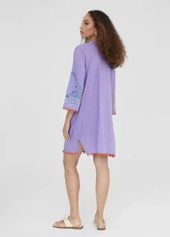 Caftan corto con bordado