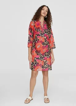 Caftan corto estampado