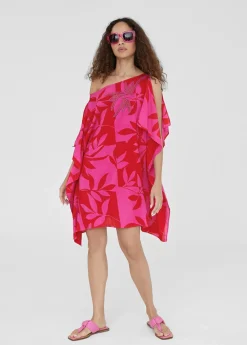 Caftan corto estampado