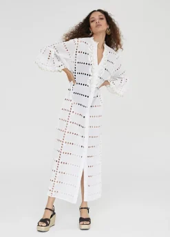 Caftan largo bordado