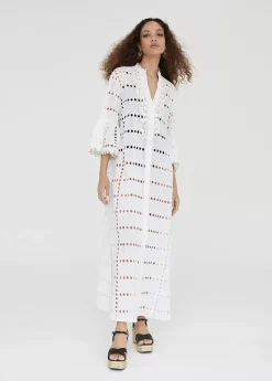 Caftan largo bordado