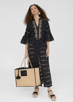 Caftan largo bordado