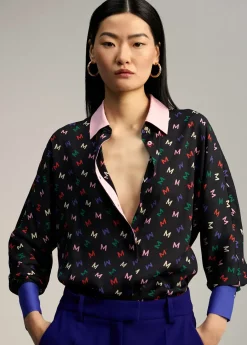 Camisa estampado monograma