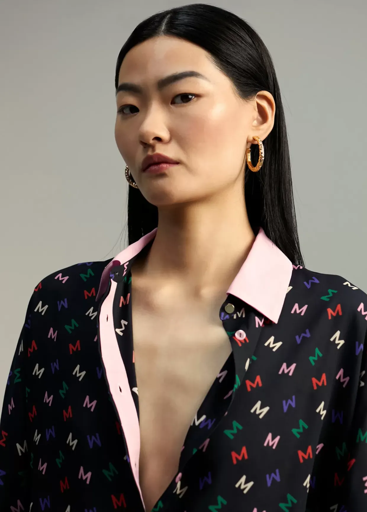 Camisa estampado monograma