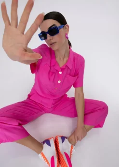 Camisa fluida con bolsillos