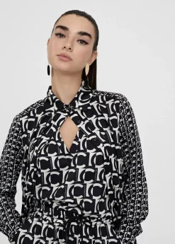 Camisa fluida monograma