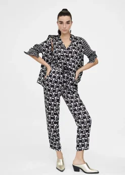 Camisa fluida monograma