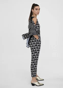 Camisa fluida monograma