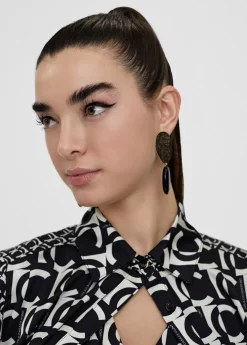 Camisa fluida monograma