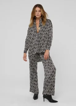 Camisa larga monograma