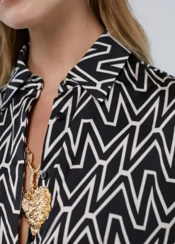 Camisa larga monograma