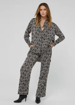 Camisa larga monograma