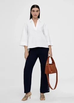 Camisa pico manga acampanada