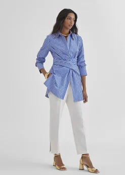 Camisa rayas detalle joyas