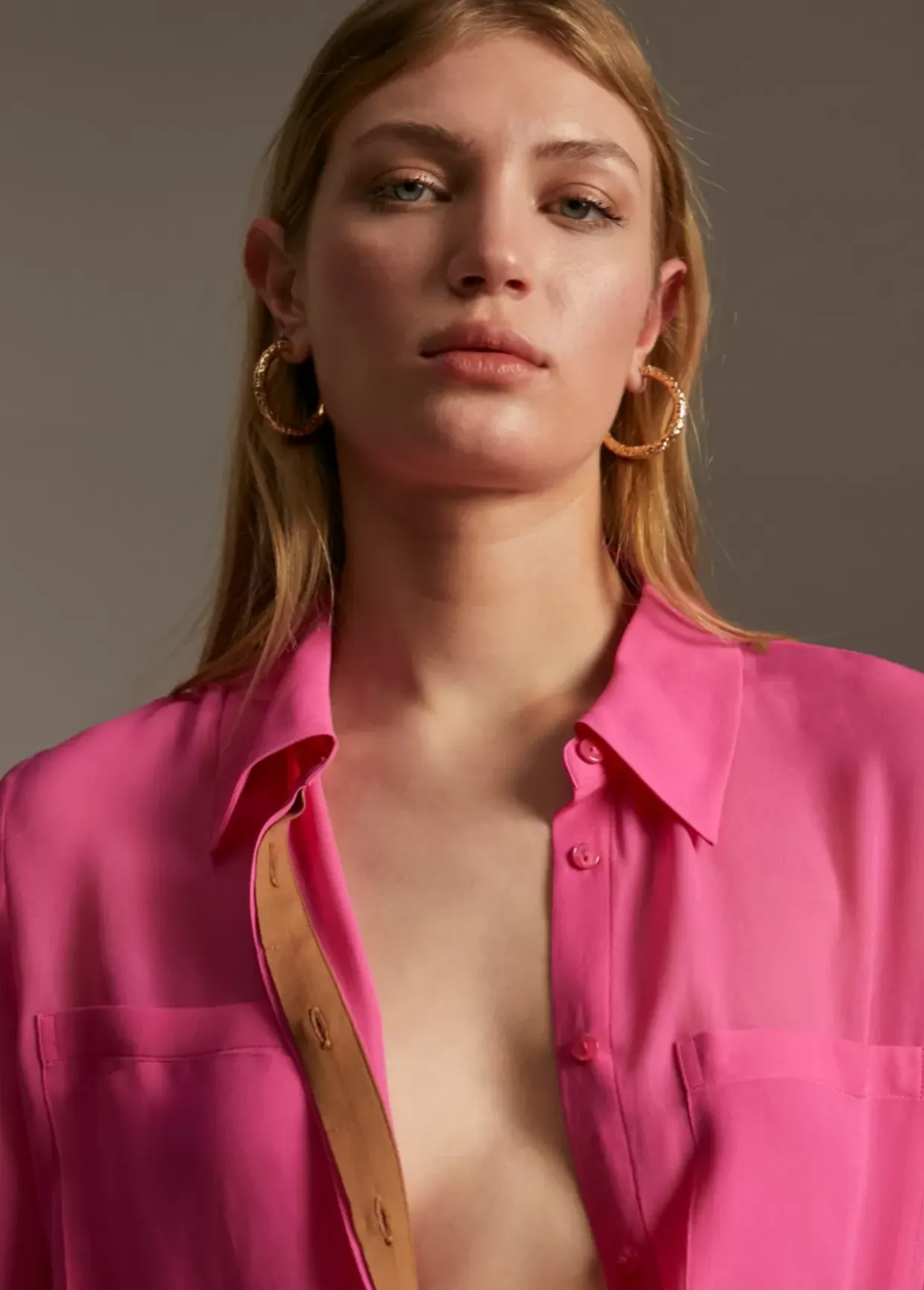 Camisa transparencia bolsillos