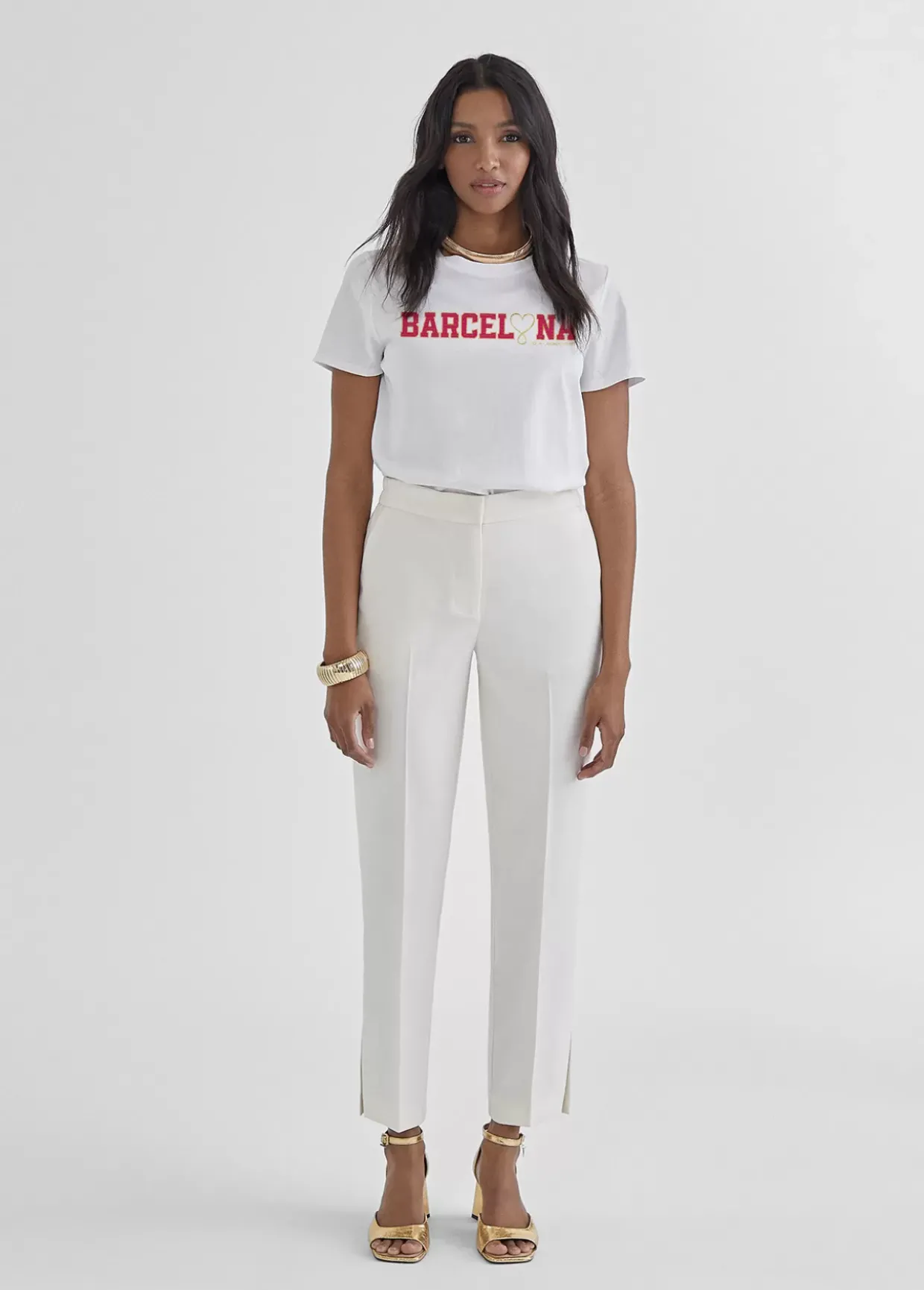 Camiseta básica Barcelona en algodón 100% - Lola Casademunt