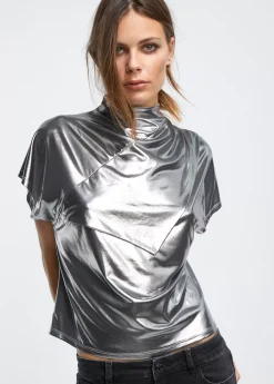 Camiseta laminada plata