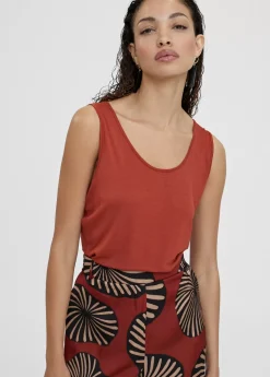 Camiseta lisa de tirantes