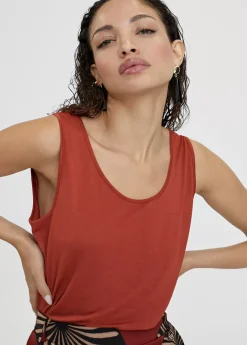 Camiseta lisa de tirantes