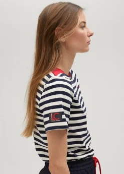 Camiseta rayas manga corta en algodón 100% - Lola Casademunt