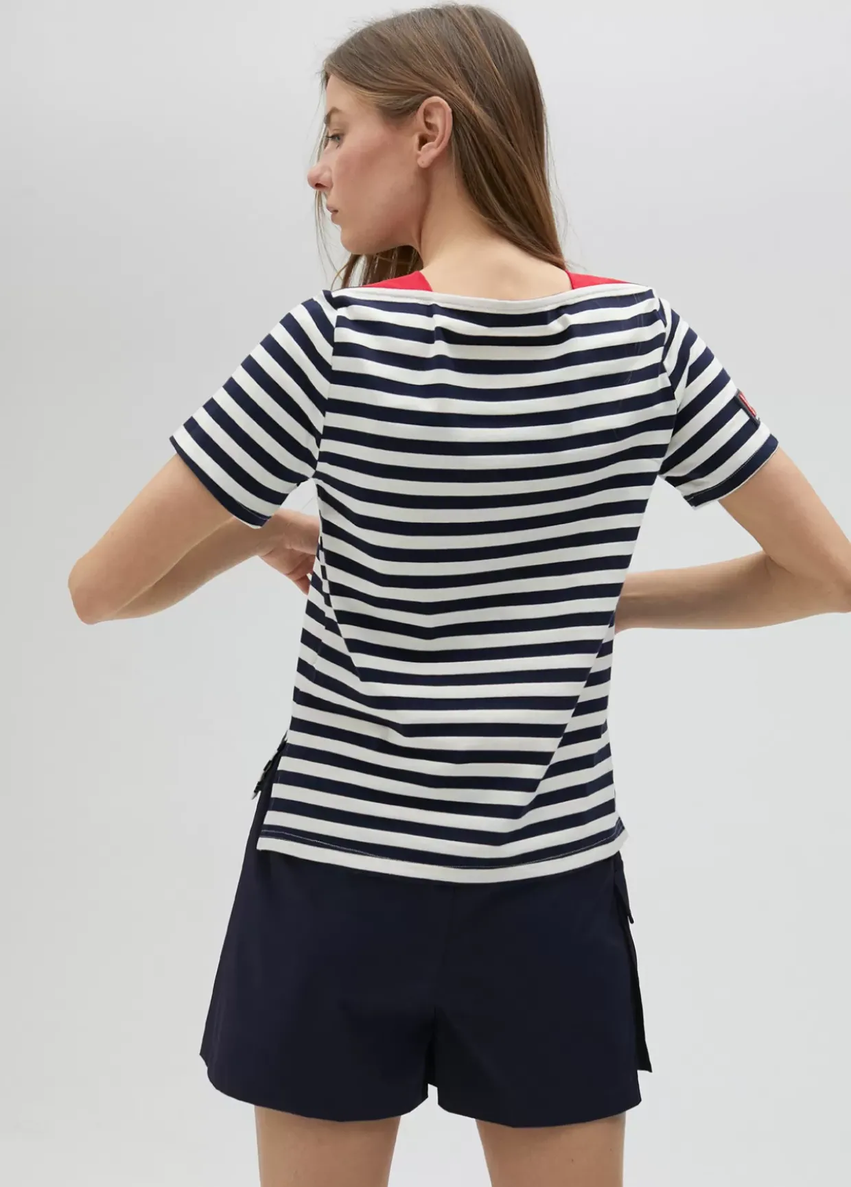 Camiseta rayas manga corta en algodón 100% - Lola Casademunt