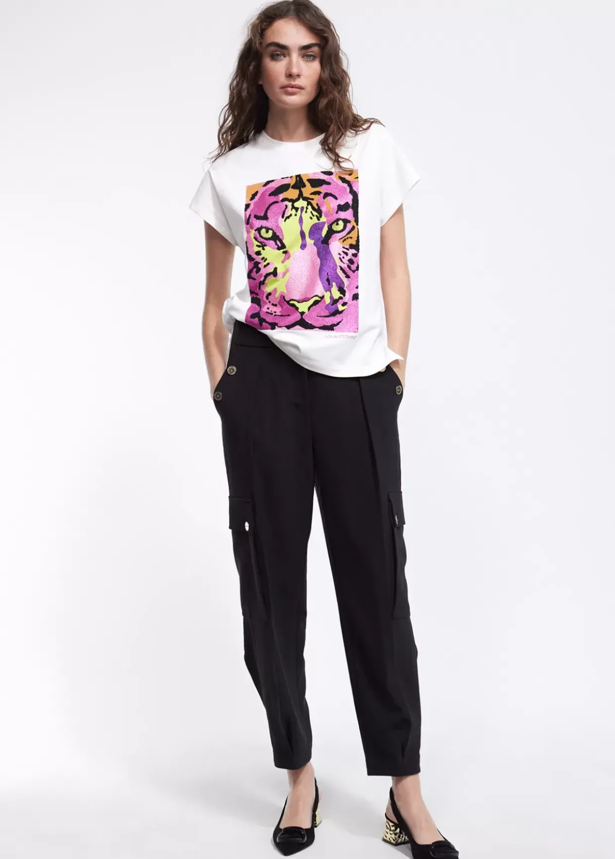 Camiseta tigre multicolor