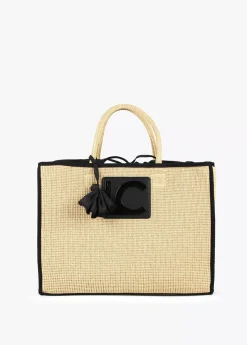 Capazo con ribetes a contraste