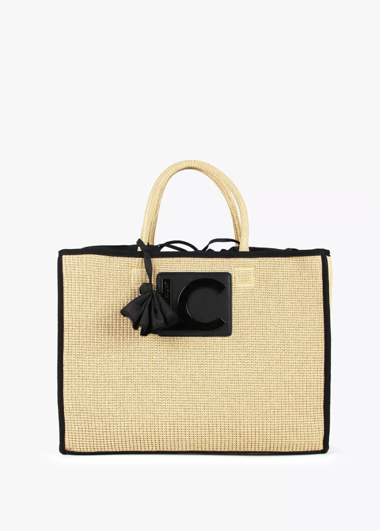 Capazo con ribetes a contraste