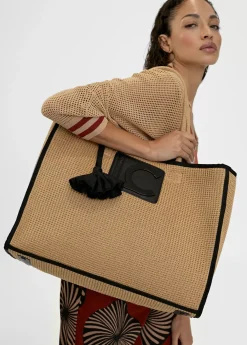 Capazo con ribetes a contraste