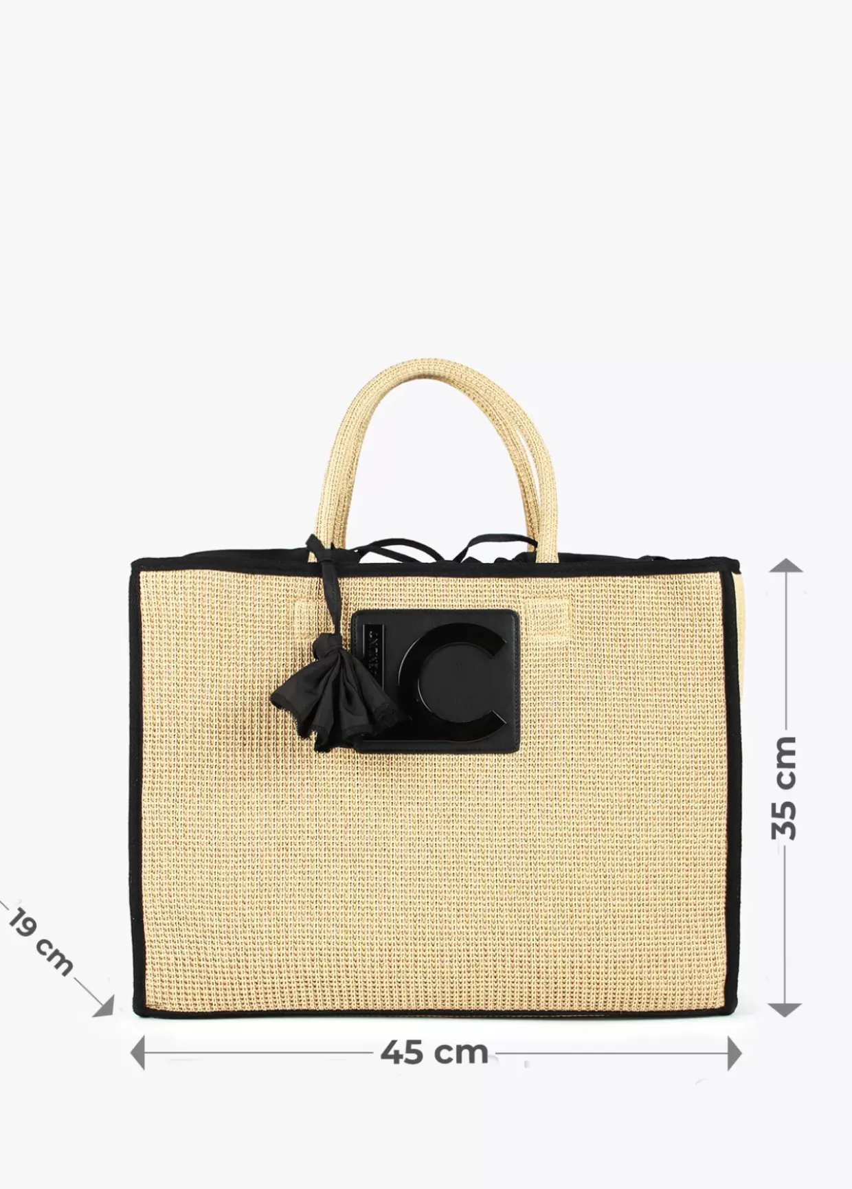 Capazo con ribetes a contraste