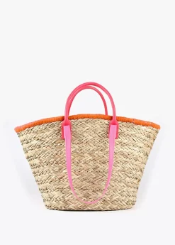 Capazo corazones bordados