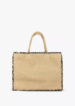 Capazo detalles animal print