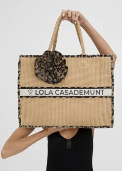 Capazo detalles animal print