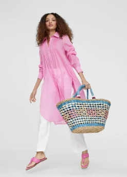 Capazo trenzado gométrico