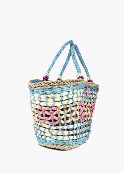 Capazo trenzado gométrico