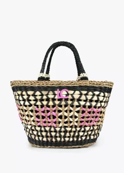 Capazo trenzado gométrico