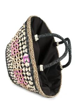 Capazo trenzado gométrico