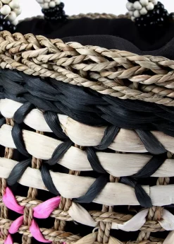 Capazo trenzado gométrico