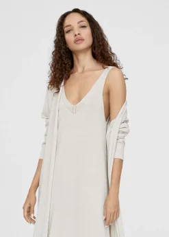 Cardigan largo de punto